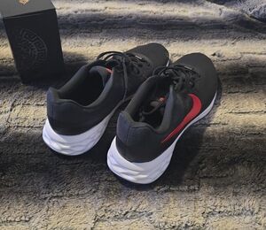 Nike Black and Red Sneakers